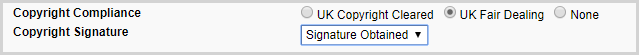 (ENGLISH COMMENT) Screenshot from Patron Request form showing that copyright signature has been received
